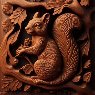 3D model st squirrel (STL)